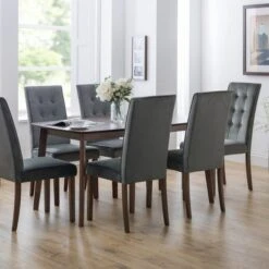 Kensington 4-6 Seater Rectangular Dining Table, Beech Wood -Julian Bowen 1000119268 alt06