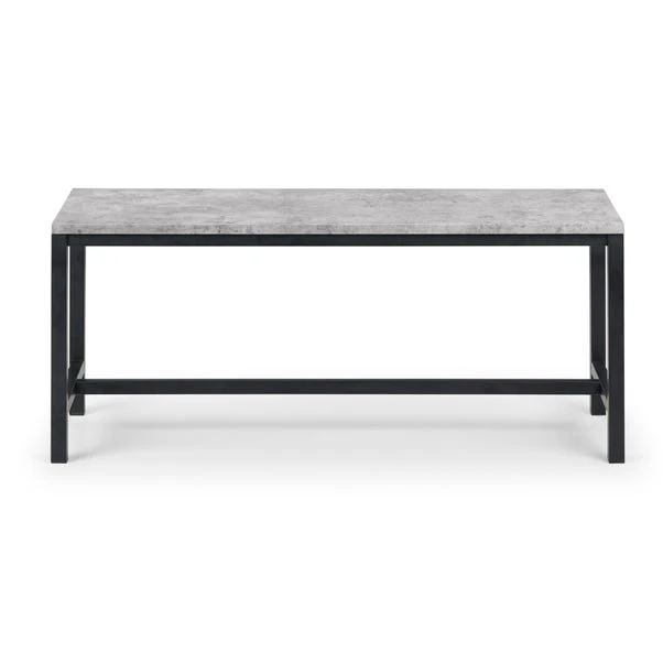 Staten 2 Seater Dining Bench, Grey, 121cm 7 Staten 2 Seater Dining Bench, Grey, 121cm - Image 5