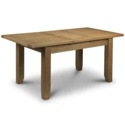 Astoria 4-6 Seater Rectangular Extendable Dining Table With 6 Chairs, Solid Oak -Julian Bowen 1000169281 alt03