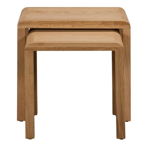 Curve Nest Of Tables, Oak 5 Curve Nest Of Tables, Oak - Image 3