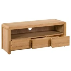 Curve TV Unit, Oak For TVs Up To 50" -Julian Bowen 1000169311 alt02