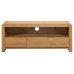 Curve TV Unit, Oak For TVs Up To 50" -Julian Bowen 1000169311 alt04