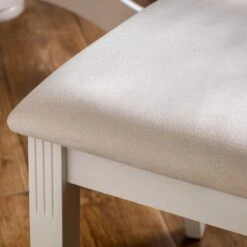 Davenport 6 Seater Rectangular Dining Table With 6 Chairs, Off White -Julian Bowen 1000169313 alt04