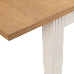 Davenport 4-6 Seater Rectangular Extendable Dining Table, Off White -Julian Bowen 1000169314 alt03