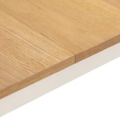 Davenport 4-6 Seater Rectangular Extendable Dining Table, Off White -Julian Bowen 1000169314 alt04