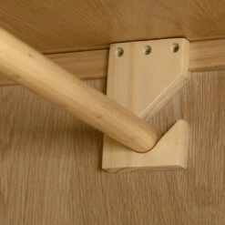 Cotswold Double 1 Drawer Wardrobe, Oak -Julian Bowen 1000169818 alt03