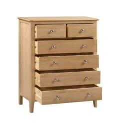 Cotswold 6 Drawer Chest, Oak -Julian Bowen 1000169820 alt04