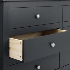 Radley 6 Drawer Chest, Dark Grey -Julian Bowen 1000169858 alt03
