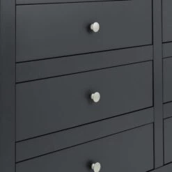 Radley 6 Drawer Chest, Dark Grey -Julian Bowen 1000169858 alt04