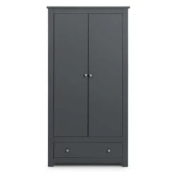 Radley Double Wardrobe, Dark Grey & Pine -Julian Bowen 1000169860 alt05