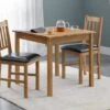 Coxmoor 4 Seater Square Dining Table, Solid Oak -Julian Bowen 30359039