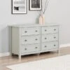 Maine Wide 6 Drawer Chest, Grey -Julian Bowen 30541845