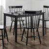 Hudson 4 Seater Rectangular Dining Table, Black -Julian Bowen 30621548