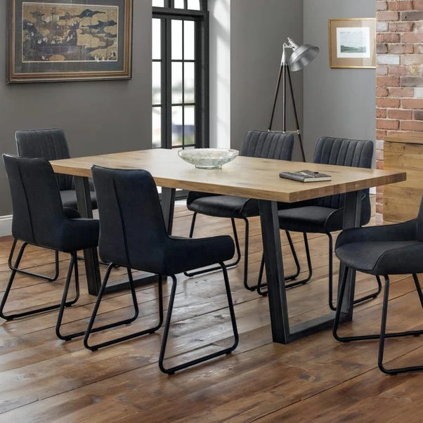 Brooklyn 6 Seater Rectangular Dining Table, Oak 3 Brooklyn 6 Seater Rectangular Dining Table, Oak