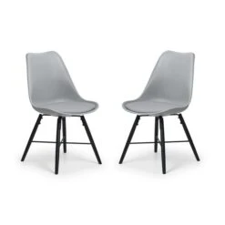 Kari Set Of 2 Dining Chairs, Faux Leather 19 Kari Set Of 2 Dining Chairs, Faux Leather -Julian Bowen 30690013 alt01