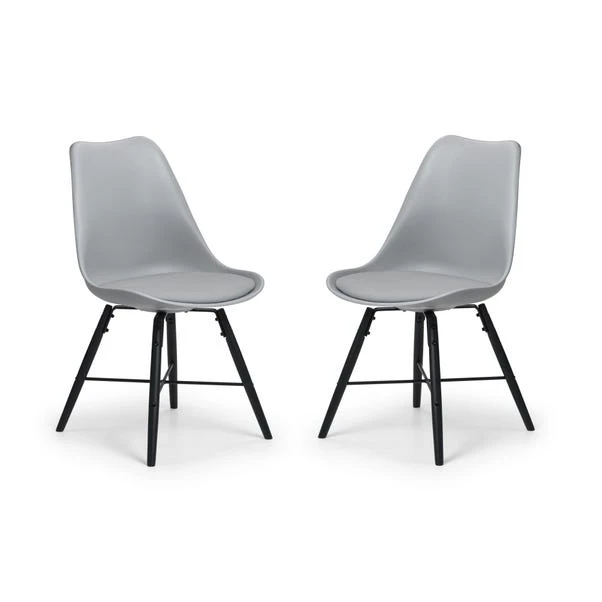 Kari Set Of 2 Dining Chairs, Faux Leather 8 Kari Set Of 2 Dining Chairs, Faux Leather - Image 6