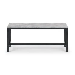 Staten 2 Seater Dining Bench, Grey, 121cm 10 Staten 2 Seater Dining Bench, Grey, 121cm -Julian Bowen 30693749 alt02