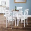 Coast 2-4 Seater Round Extendable Dining Table With 4 Chairs 2 Coast 2-4 Seater Round Extendable Dining Table With 4 Chairs -Julian Bowen 30705723