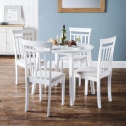 Coast 2-4 Seater Round Extendable Dining Table With 4 Chairs