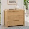 Curve 3 Drawer Chest, Oak -Julian Bowen 30705733