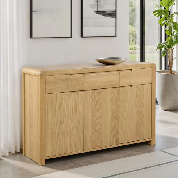Curve Sideboard, Oak 3 Curve Sideboard, Oak
