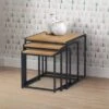 Tribeca Nest Of 3 Tables, Oak 2 Tribeca Nest Of 3 Tables, Oak -Julian Bowen 30705854