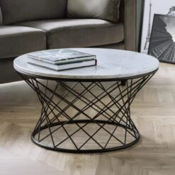 Trevi Real Marble Coffee Table