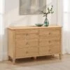 Cotswold Wide 6 Drawer Chest, Oak -Julian Bowen 30708595