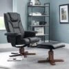 Malmo Faux Leather Swivel Recliner And Stool 2 Malmo Faux Leather Swivel Recliner And Stool -Julian Bowen 30763437