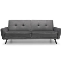 Monza Velvet Clic Clac Double Sofa Bed -Julian Bowen 30763443 alt02