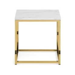 Scala Lamp Table, Gold And Marble Effect -Julian Bowen 30765350 alt02