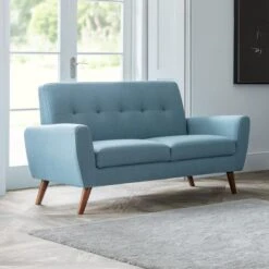 Monza Linen Small 2 Seater Sofa
