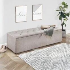 Ravello Chenille Ottoman