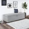Sorrento Linen Ottoman 1 Sorrento Linen Ottoman -Julian Bowen 30783253