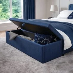 Sorrento Linen Ottoman 19 Sorrento Linen Ottoman -Julian Bowen 30783254 alt01