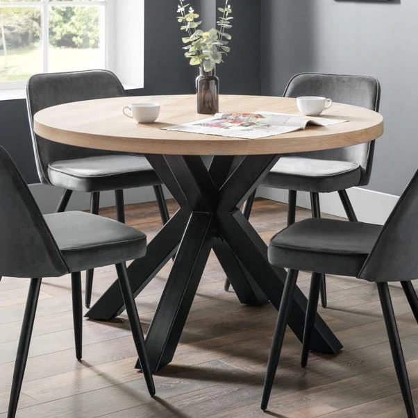 Berwick 4 Seater Round Dining Table, Black 3 Berwick 4 Seater Round Dining Table, Black