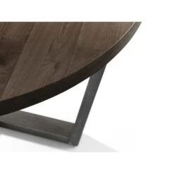 Brooklyn 4 Seater Round Dining Table, Oak -Julian Bowen 30794158 alt02