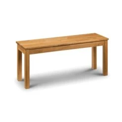 Coxmoor 2 Seater Dining Bench, Solid Oak, 90cm -Julian Bowen 30794204 alt01