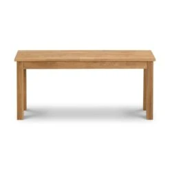 Coxmoor 2 Seater Dining Bench, Solid Oak, 90cm -Julian Bowen 30794204 alt02