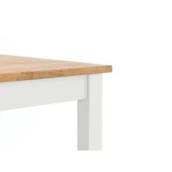 Coxmoor 4 Seater Square Dining Table, Off White Solid Oak -Julian Bowen 30794207 alt05