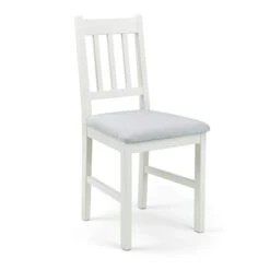 Coxmoor Set Of 2 Dining Chairs, Ivory Faux Linen -Julian Bowen 30794209 alt02