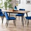 Findlay 6 Seater Rectangular Dining Table, Beech Wood -Julian Bowen 30794242