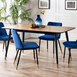 Findlay 6 Seater Rectangular Dining Table, Beech Wood