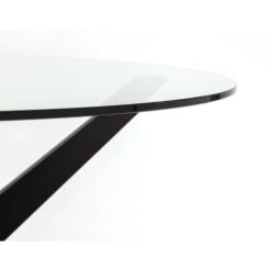 Hayden 4 Seater Round Dining Table, Clear Glass 11 Hayden 4 Seater Round Dining Table, Clear Glass -Julian Bowen 30794260 alt03