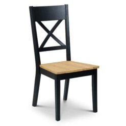 Hockley Set Of 2 Dining Chairs, Black -Julian Bowen 30794268 alt02