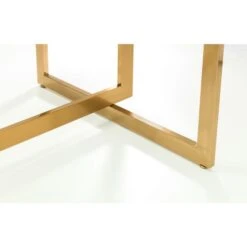 Minori 6 Seater Rectangular Glass Top Dining Table, Gold 11 Minori 6 Seater Rectangular Glass Top Dining Table, Gold -Julian Bowen 30794311 alt04