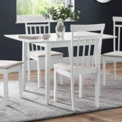Rufford 4-6 Seater Square Extendable Dining Table -Julian Bowen 30794354