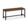 Tribeca 2 Seater Dining Bench, Walnut Brown, 110cm -Julian Bowen 30794383