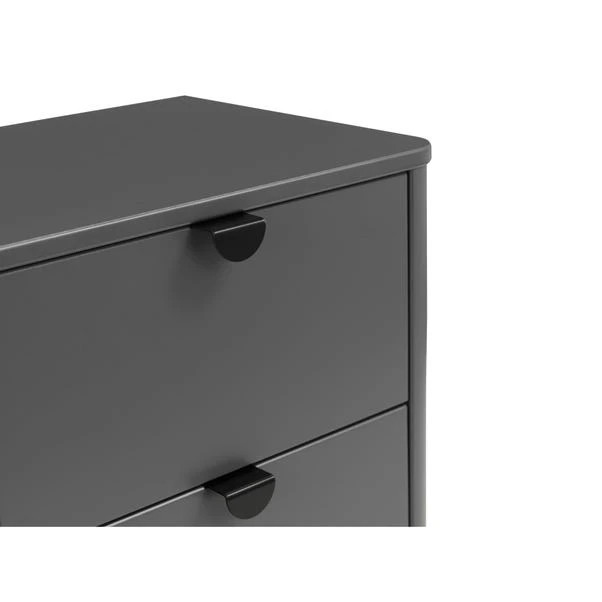 Chloe 2 Drawer Bedside Table, Grey 8 Chloe 2 Drawer Bedside Table, Grey - Image 6