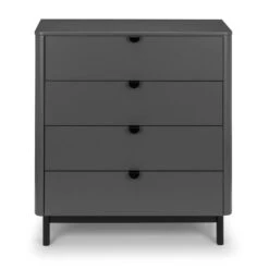 Chloe 4 Drawer Chest, Grey 13 Chloe 4 Drawer Chest, Grey -Julian Bowen 30809994 alt03